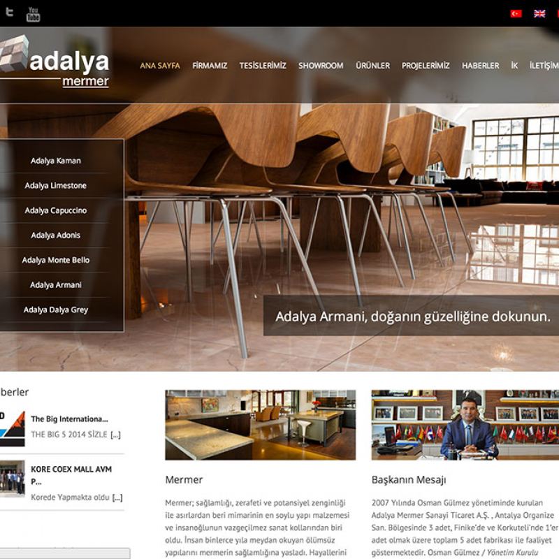 adalyamarble.com Web Sitesi