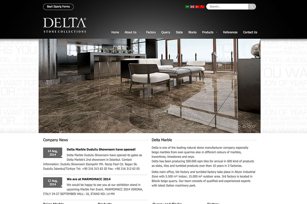 deltamarble.com Web Sitesi